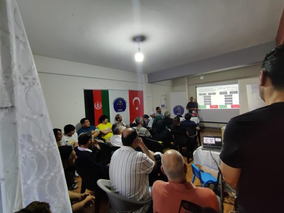 Uşak Afganistanlılar Yardımlaşma Derneği iş birliğinde bir bilgilendirme oturumu düzenledik